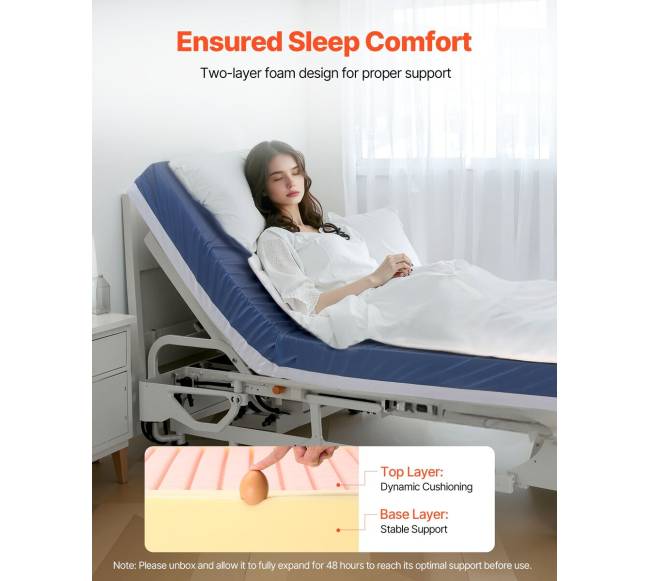 Medicininis lovos čiužinys atsparus vandeniui1