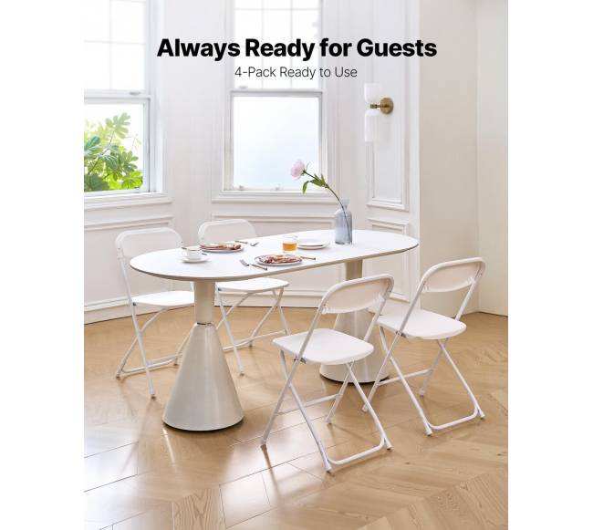 4 sulankstomos plastikinės kėdės su metaliniu rėmu1