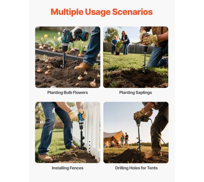 2 vnt. grąžtai 30 cm ir 22 cm5