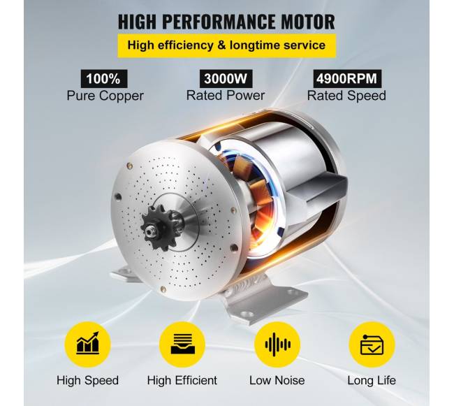 Elektros variklis 72V 3000W elektriniam dviračiui2