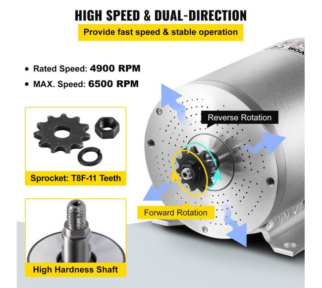 Elektros variklis 72V 3000W elektriniam dviračiui3