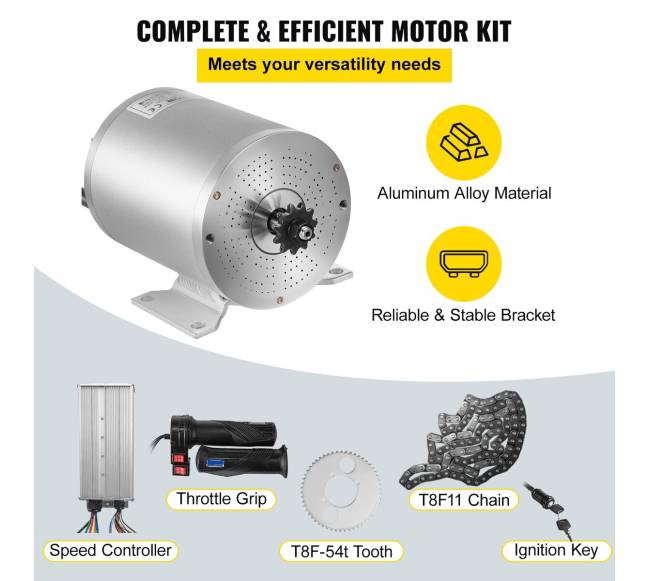 Elektros variklis 72V 3000W elektriniam dviračiui5