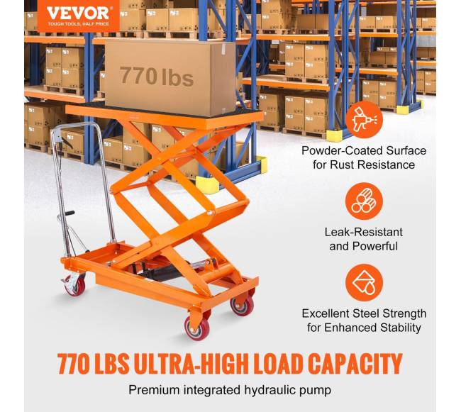 Hidraulinis keltuvas vežimėlis, 350 kg talpa1