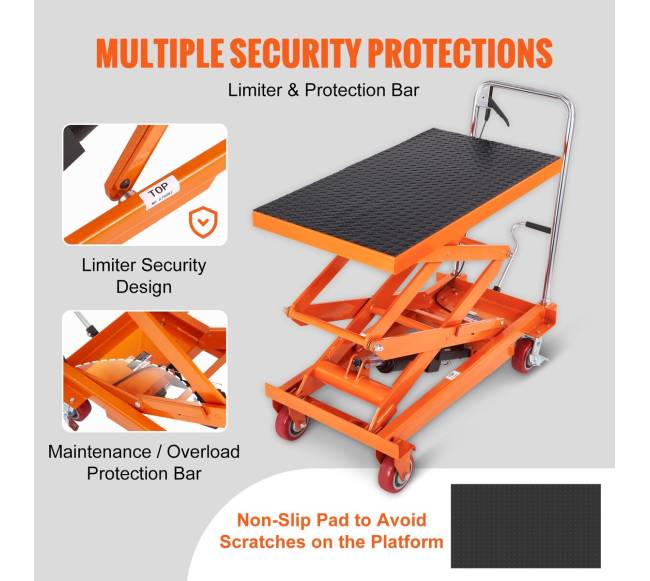 Hidraulinis keltuvas vežimėlis, 350 kg talpa4