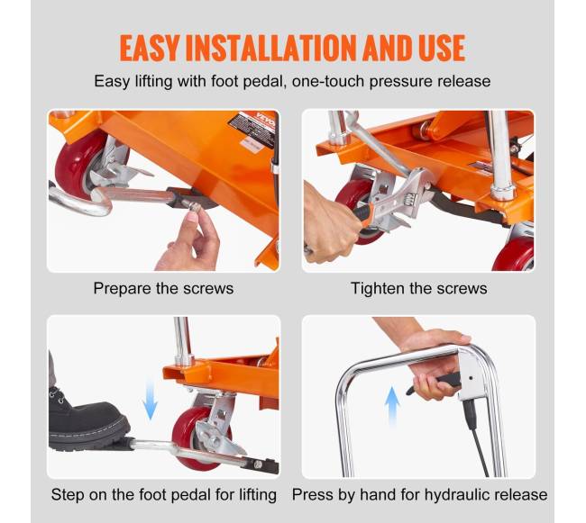 Hidraulinis keltuvas vežimėlis, 350 kg talpa5