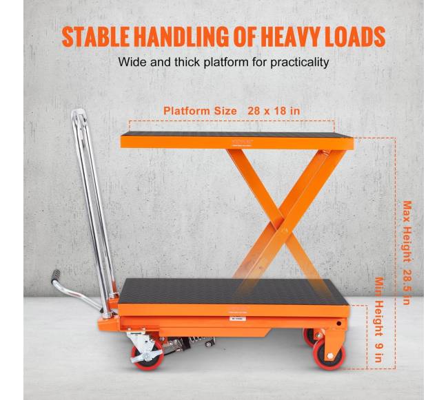 Hidraulinis pakėlimo stalas su ratukais2