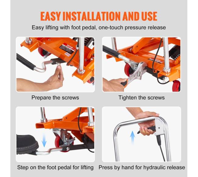 Hidraulinis pakėlimo stalas su ratukais5