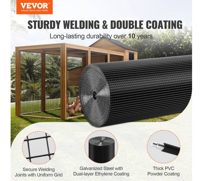 Tinklinė tvora vištidėms, 91x3048 cm1