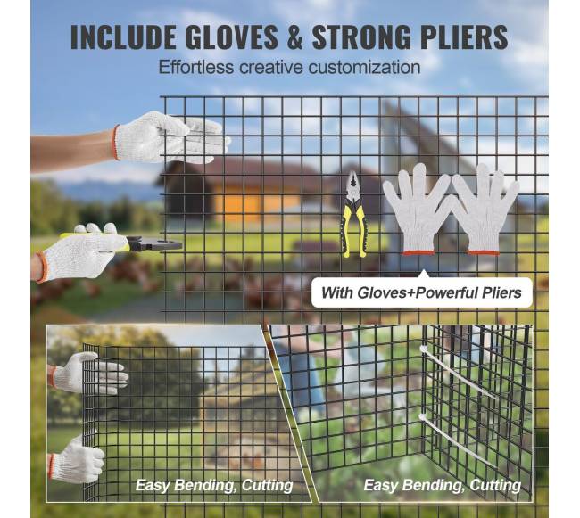 Tinklinė tvora vištidėms, 91x3048 cm2