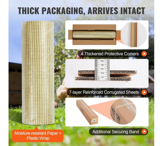 Tinklinė tvora vištidėms, 91x3048 cm5