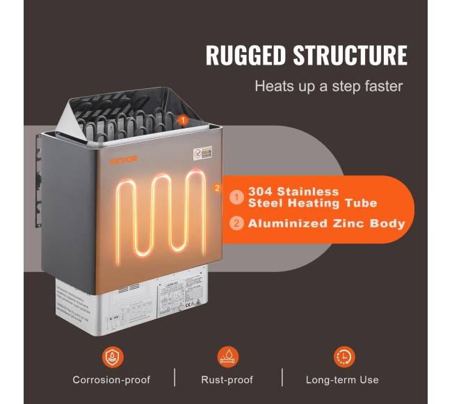 8 kW elektrinė pirties krosnis 8-12 m³2