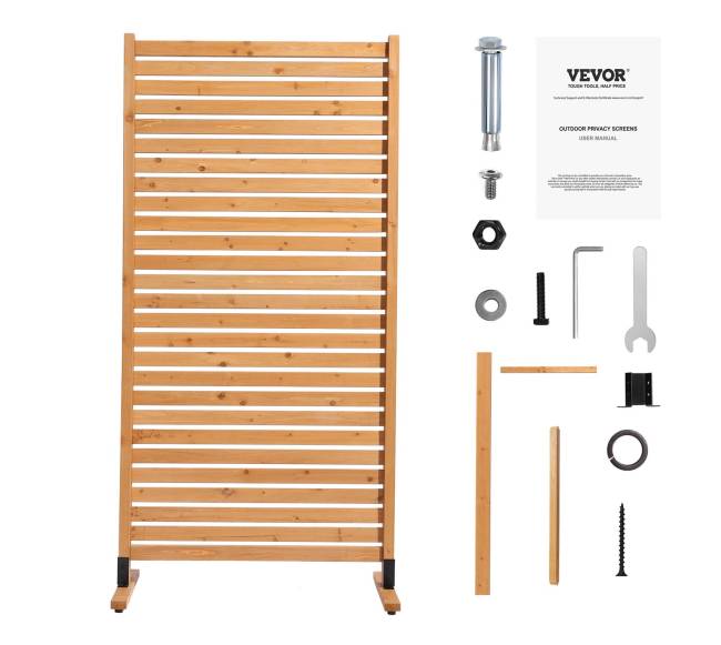 Medinė privatumo siena8