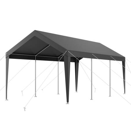 Automobilio pastogė 3 x 6 m pilka0