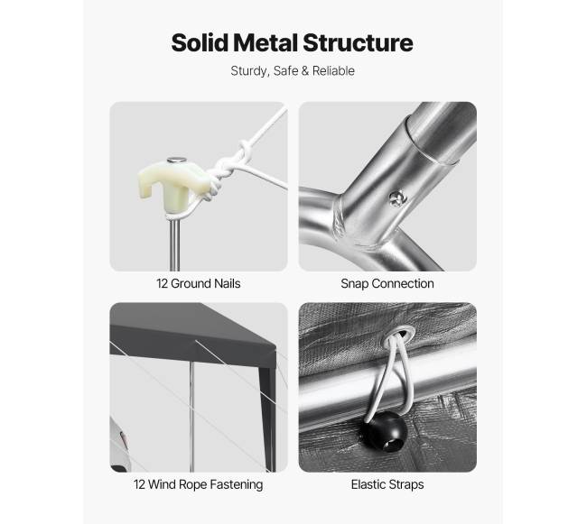 Automobilio pastogė 3 x 6 m pilka4