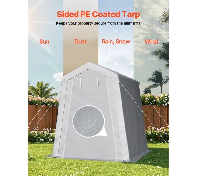 Lauko daiktų saugojimo palapinė 6x6 ft2