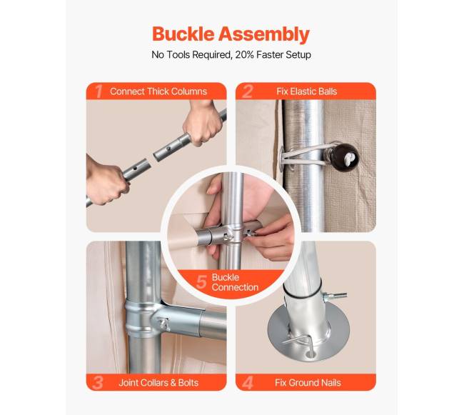 Lauko sandėliavimo palapinė 305x458 cm su dviem durimis4