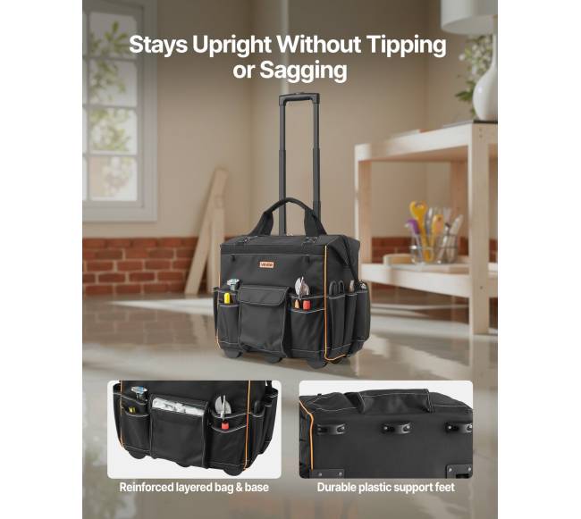 Riedantis įrankių krepšys 25 kišenės4