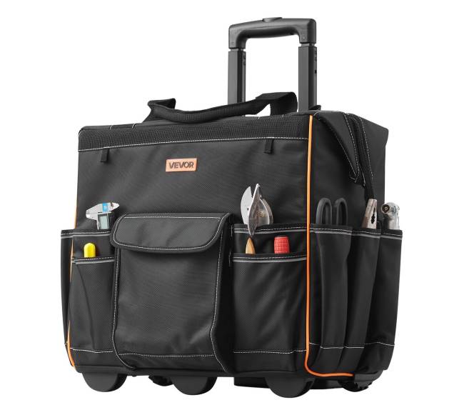 Riedantis įrankių krepšys 25 kišenės9