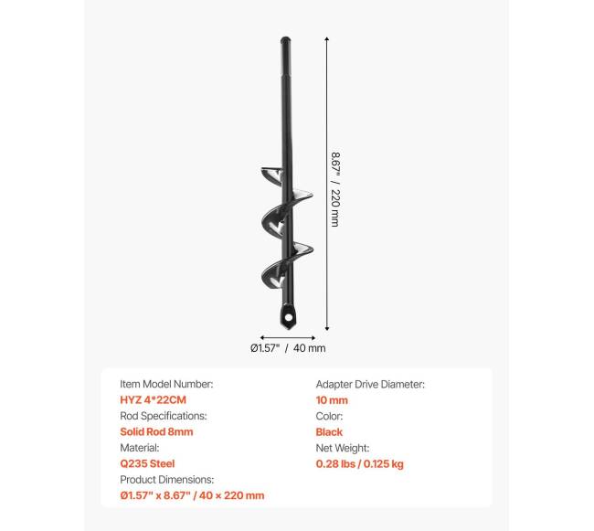 Sraigtinis grąžtas žemės duobių gręžimui6