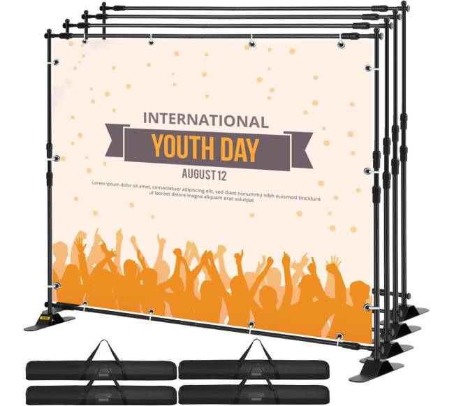 4 dalių reklaminis stovas 1.4 - 2.4 m0