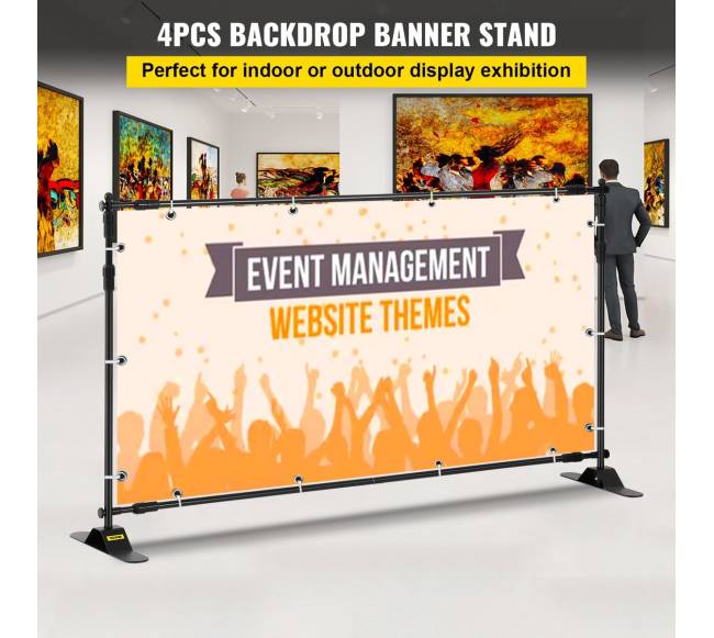 4 dalių reklaminis stovas 1.4 - 2.4 m1