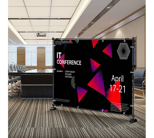 4 dalių reklaminis stovas 1.4 - 2.4 m7