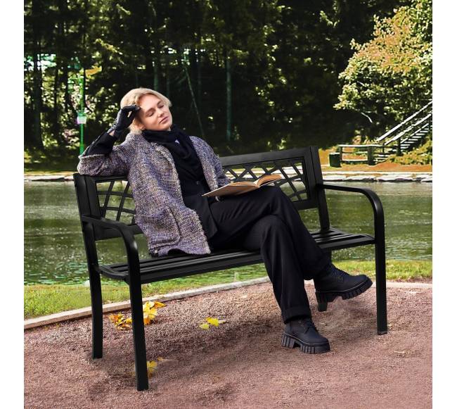 Lauko suoliukas metalinis su atlošu7