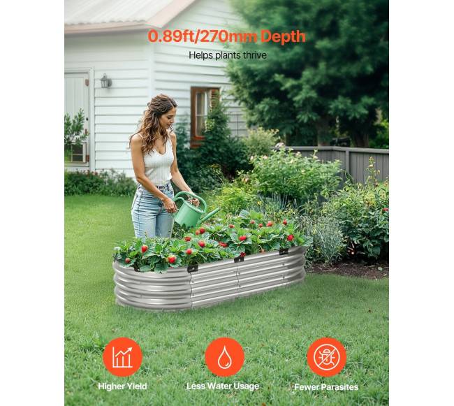 Metalinė pakelta lysvė 120x60x30 cm1