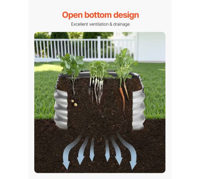 Metalinė pakelta lysvė 120x60x30 cm5