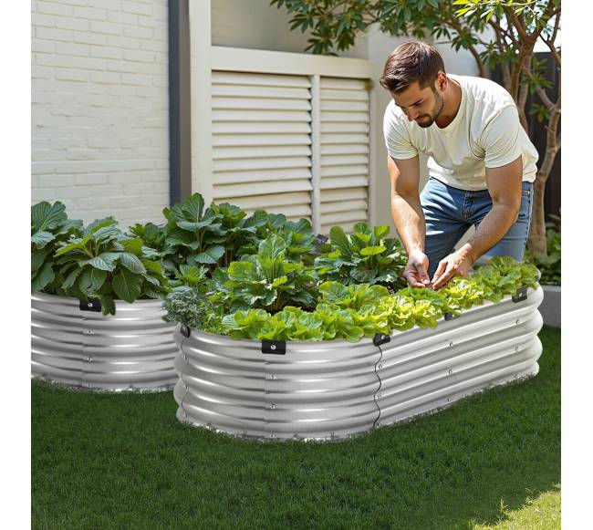 Metalinė pakelta lysvė 120x60x30 cm7