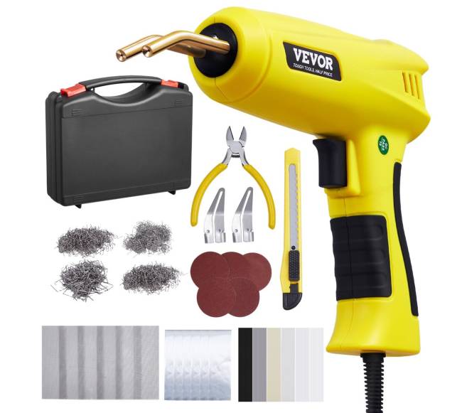 Plastiko suvirinimo įrenginys 220W su 800 sąsagų ir 56 strypais0