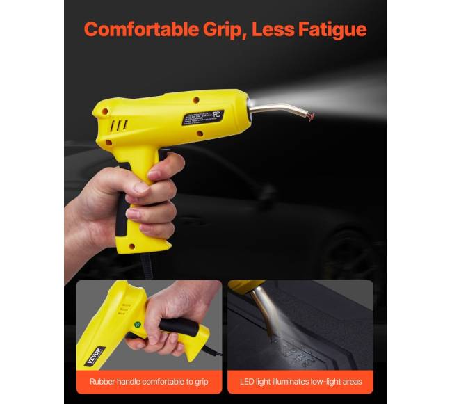 Plastiko suvirinimo įrenginys 220W su 800 sąsagų ir 56 strypais5