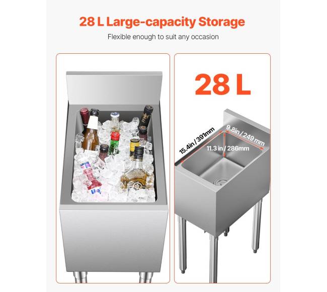 Komercinė ledo talpykla su stumdomu dangčiu1