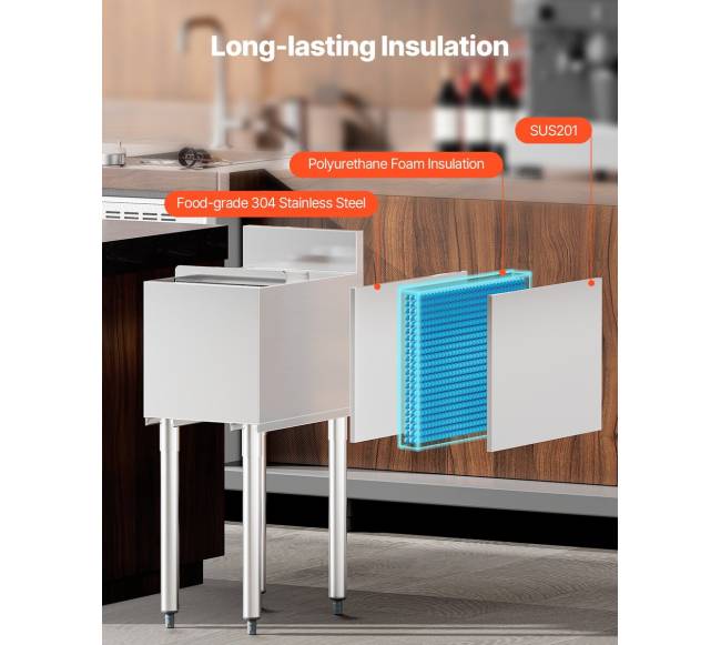 Komercinė ledo talpykla su stumdomu dangčiu2