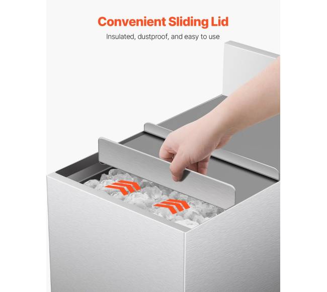 Komercinė ledo talpykla su stumdomu dangčiu5