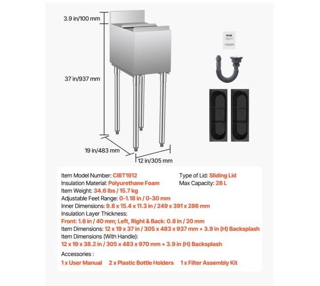 Komercinė ledo talpykla su stumdomu dangčiu6