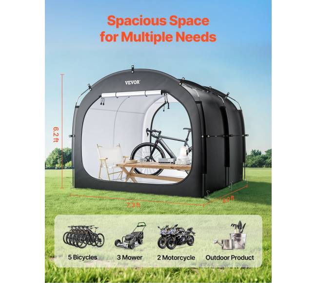 Lauko dviratinių palapinė 5 dviračiams1