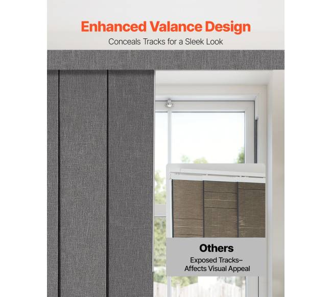 Ištempiamos tamsiai pilkos panelinės žaliuzės3