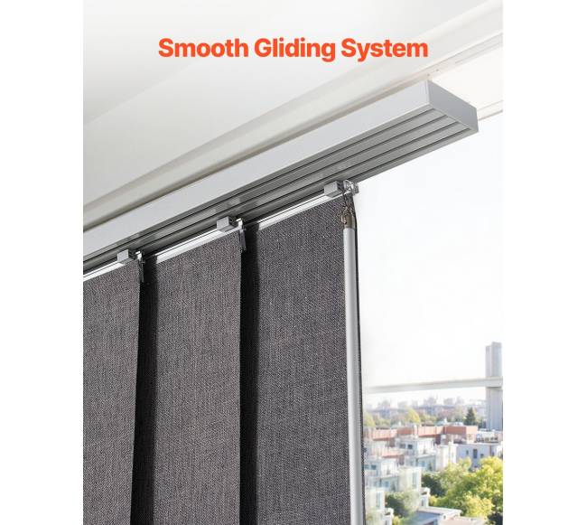 Ištempiamos tamsiai pilkos panelinės žaliuzės4