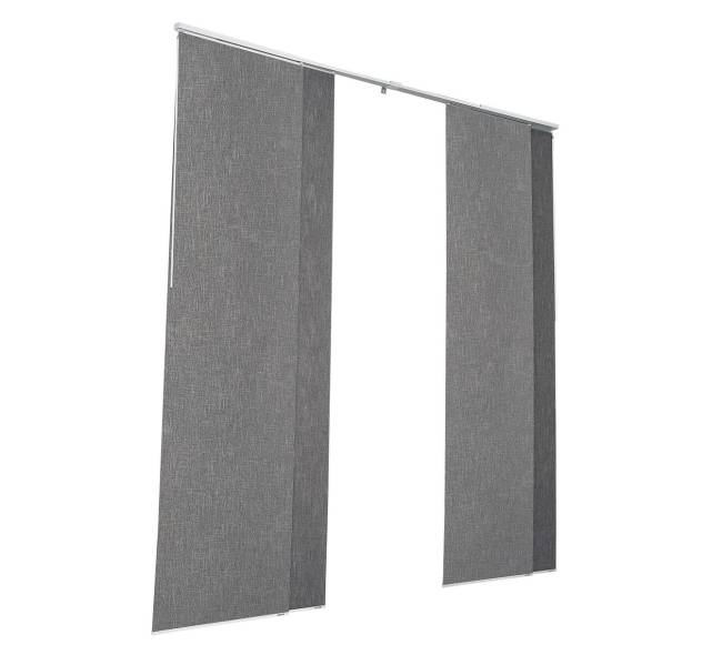 Ištempiamos tamsiai pilkos panelinės žaliuzės8