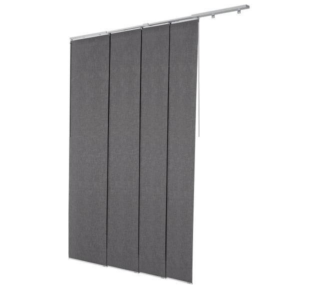 Ištempiamos tamsiai pilkos panelinės žaliuzės10