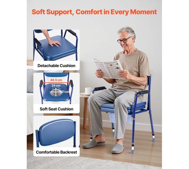 Šoninis tualeto krėslas 3-in-1 iki 181 kg1