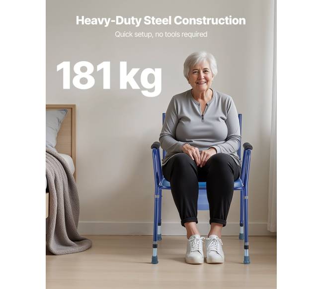 Šoninis tualeto krėslas 3-in-1 iki 181 kg3