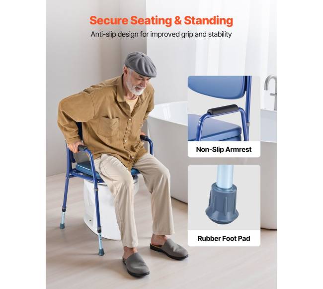 Šoninis tualeto krėslas 3-in-1 iki 181 kg4