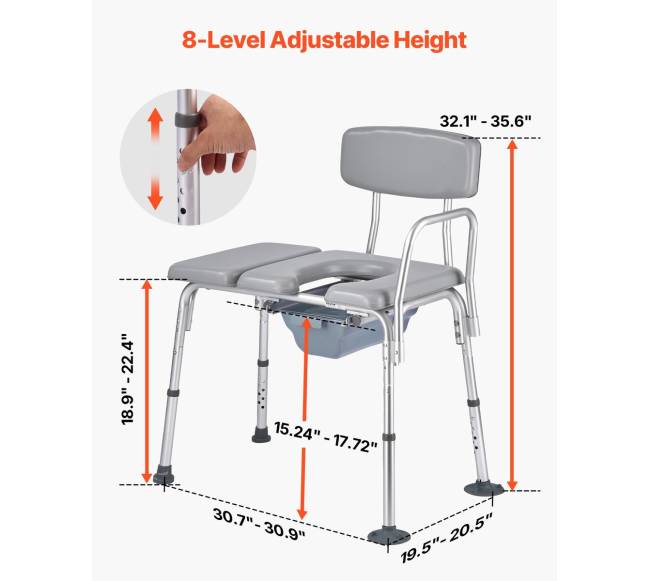 4 viename tualeto kėdė iki 227 kg2
