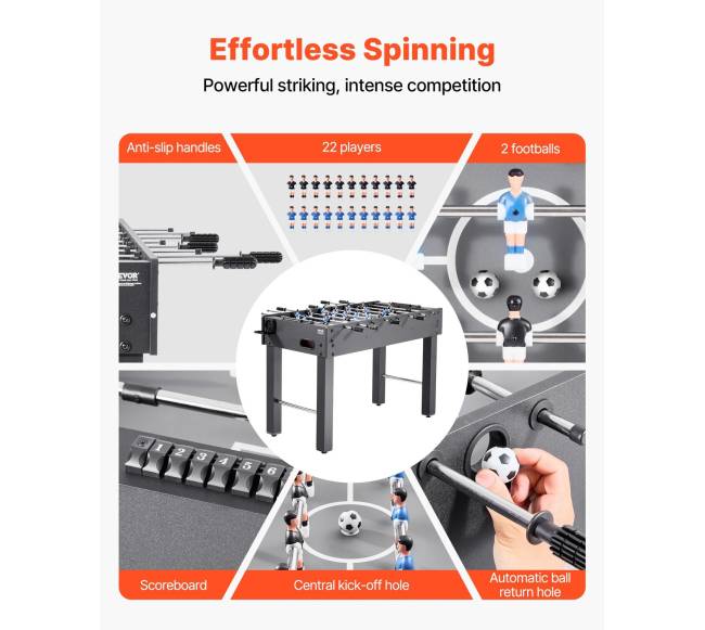 121 cm stalo futbolo žaidimo stalas namams2