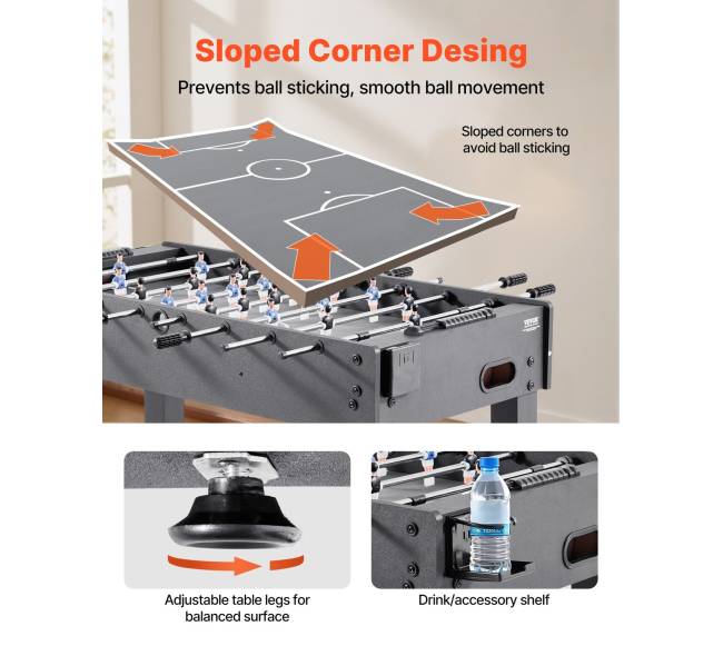 121 cm stalo futbolo žaidimo stalas namams3