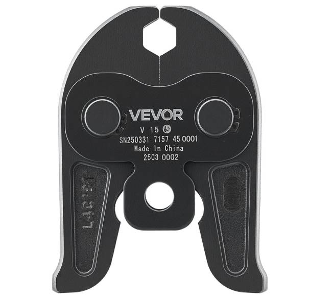 V15 presavimo žandikaulis 15 mm V tipo0