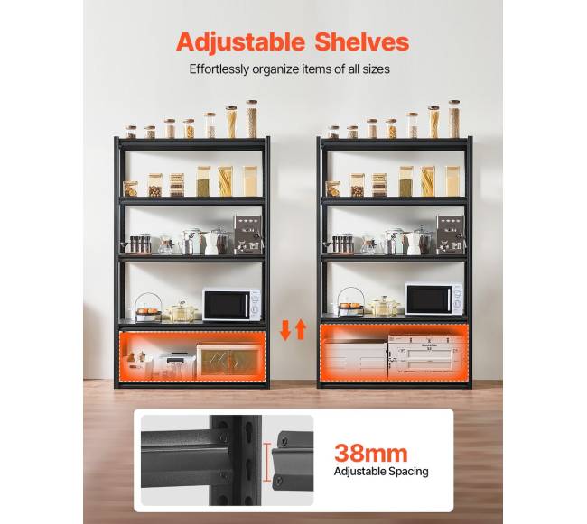 Laikymo lentynos 5 aukštų garažo lentyna3