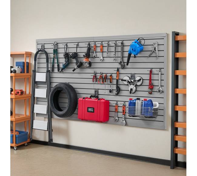 Pilka PVC garažinė sienelė su priedais7